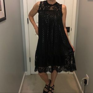 Johnny Was black slip dress, size XS